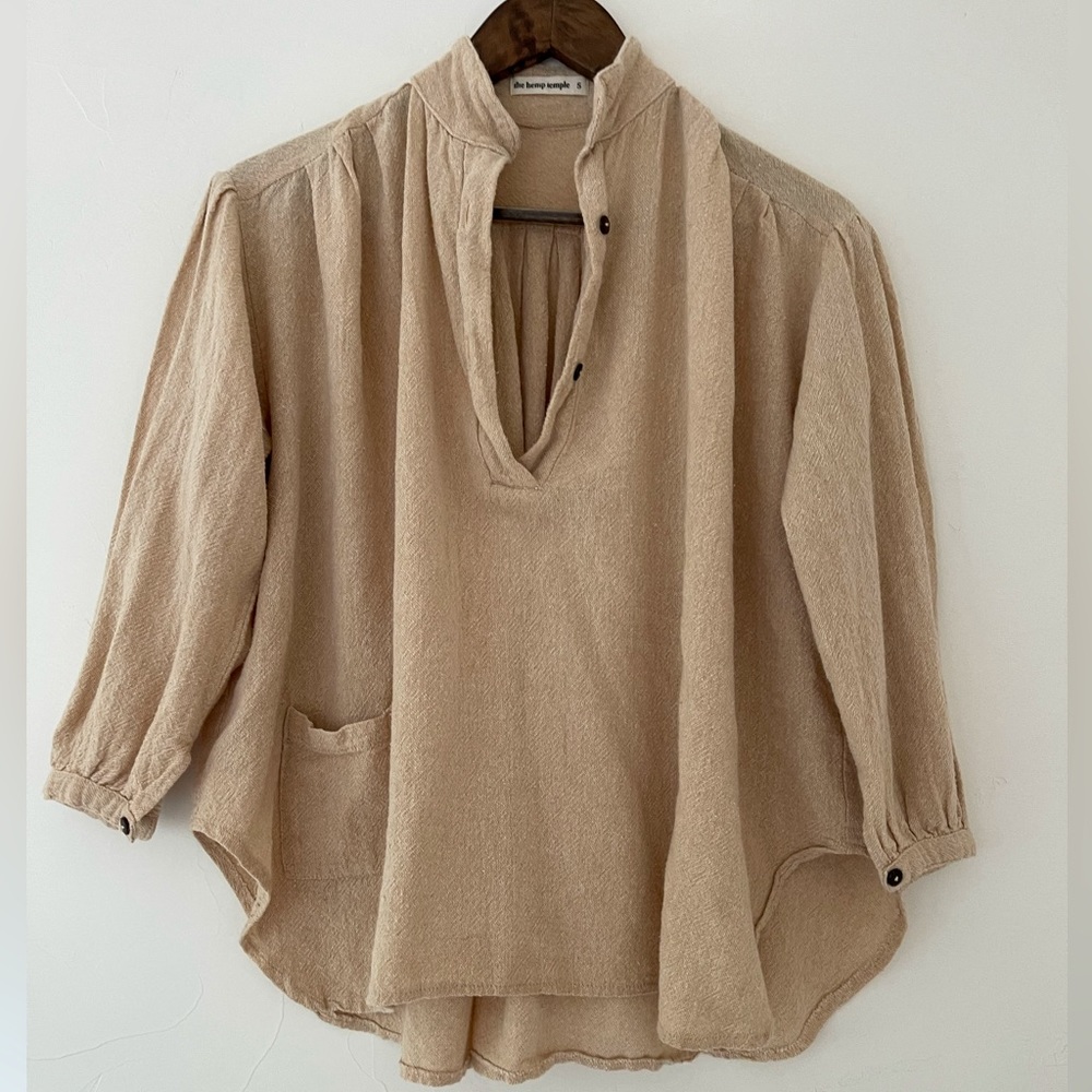 Hemp Temple top small natural